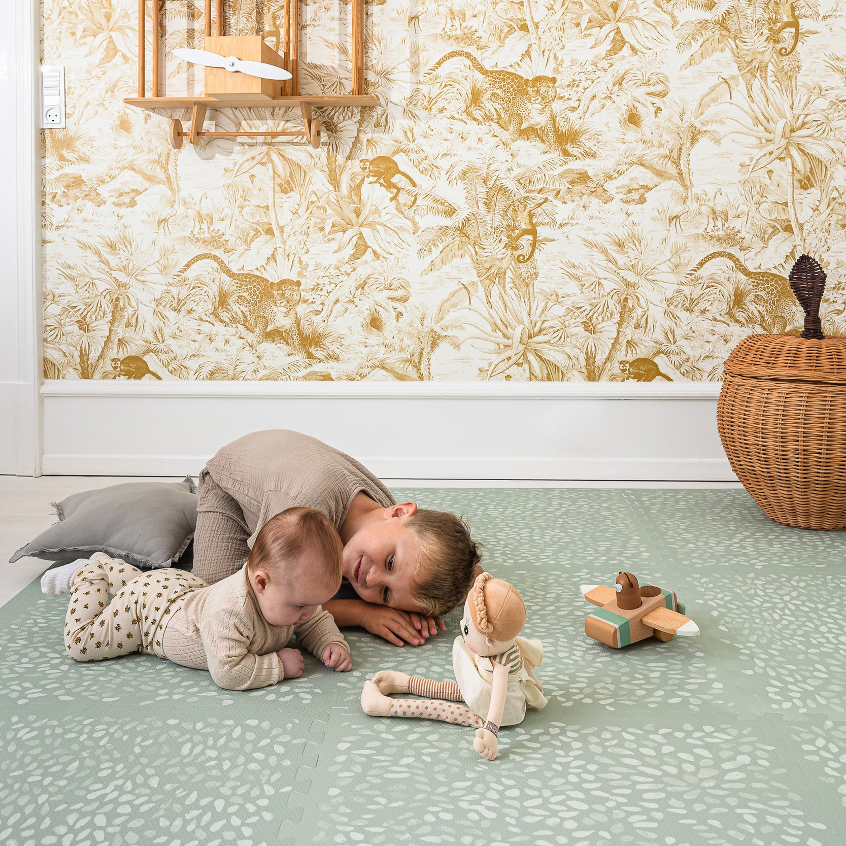 TERRAZZO PLAY MAT MISTY BLUE
