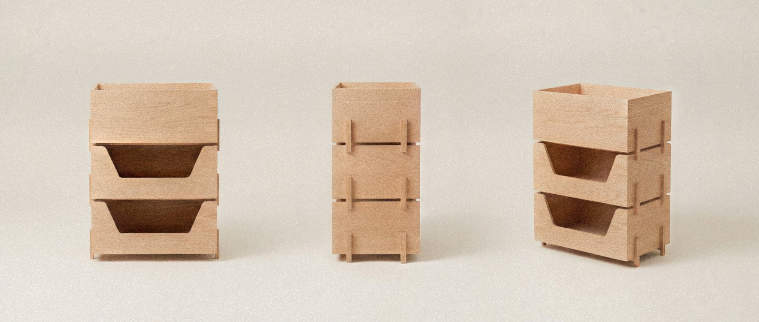 Stackable toy storage boxes