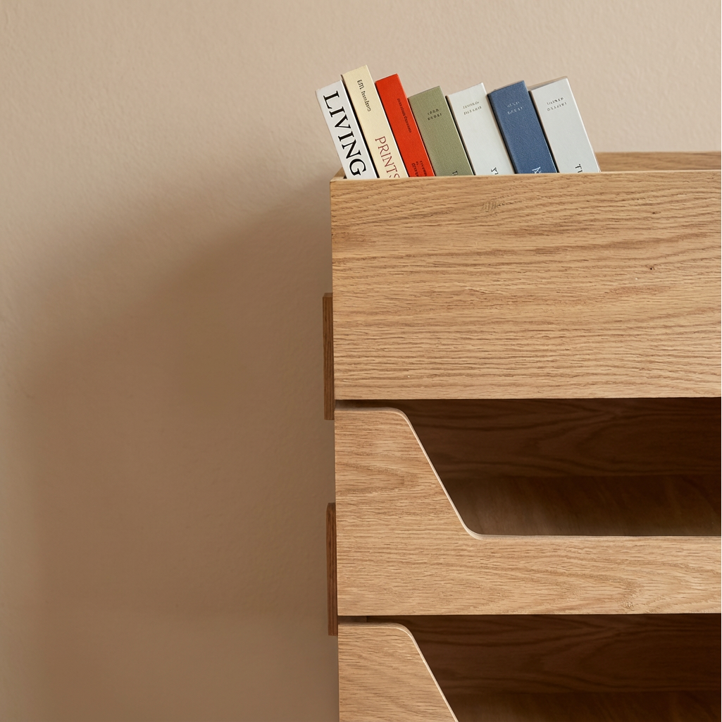 Kassen oak closed module stackable toy storage for nursery organization