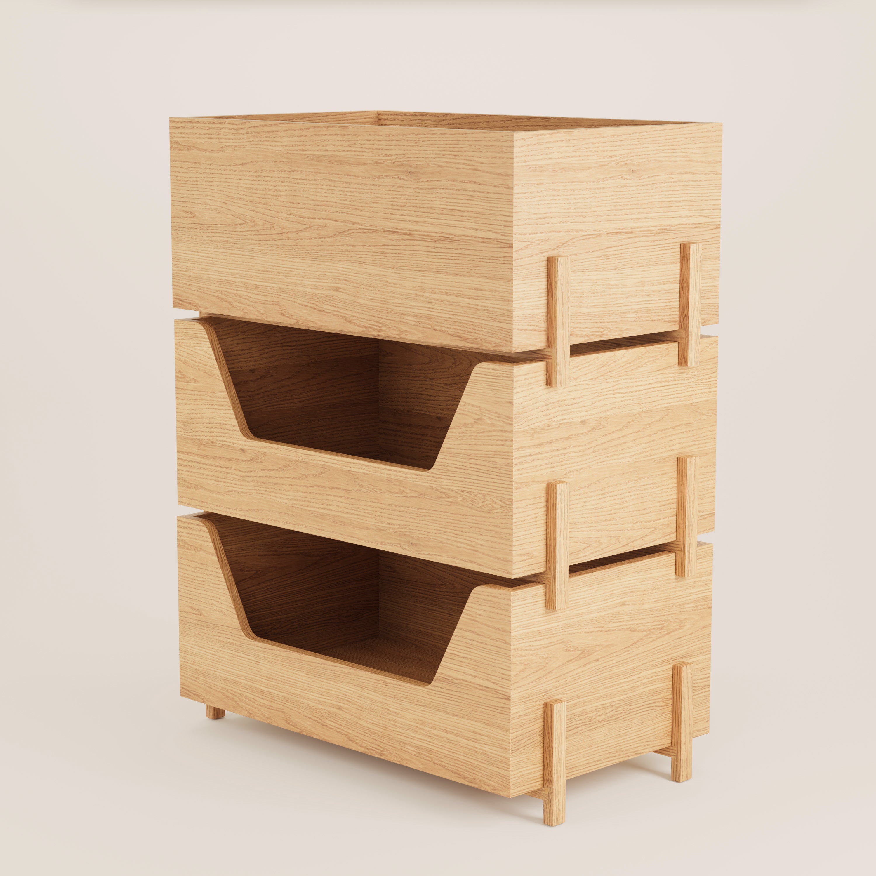 Kassen Stack — 2 Open + 1 Closed