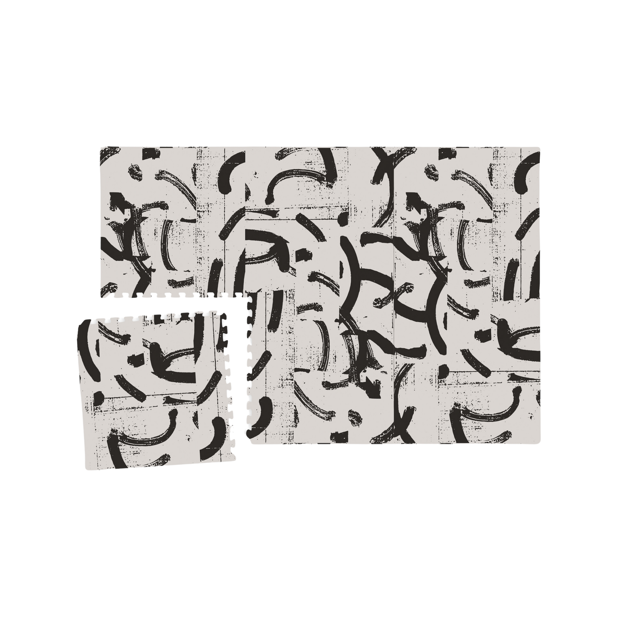 Strokes Play Mat Nordic Pale Grey