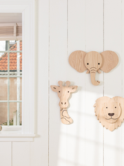 Wood Safari Wall Decor