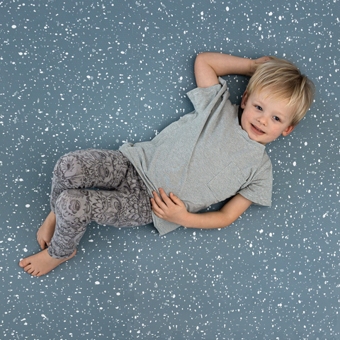 Copenhagen Kid Terrazzo Play Mat Misty Blue Playroom 8x12 ft