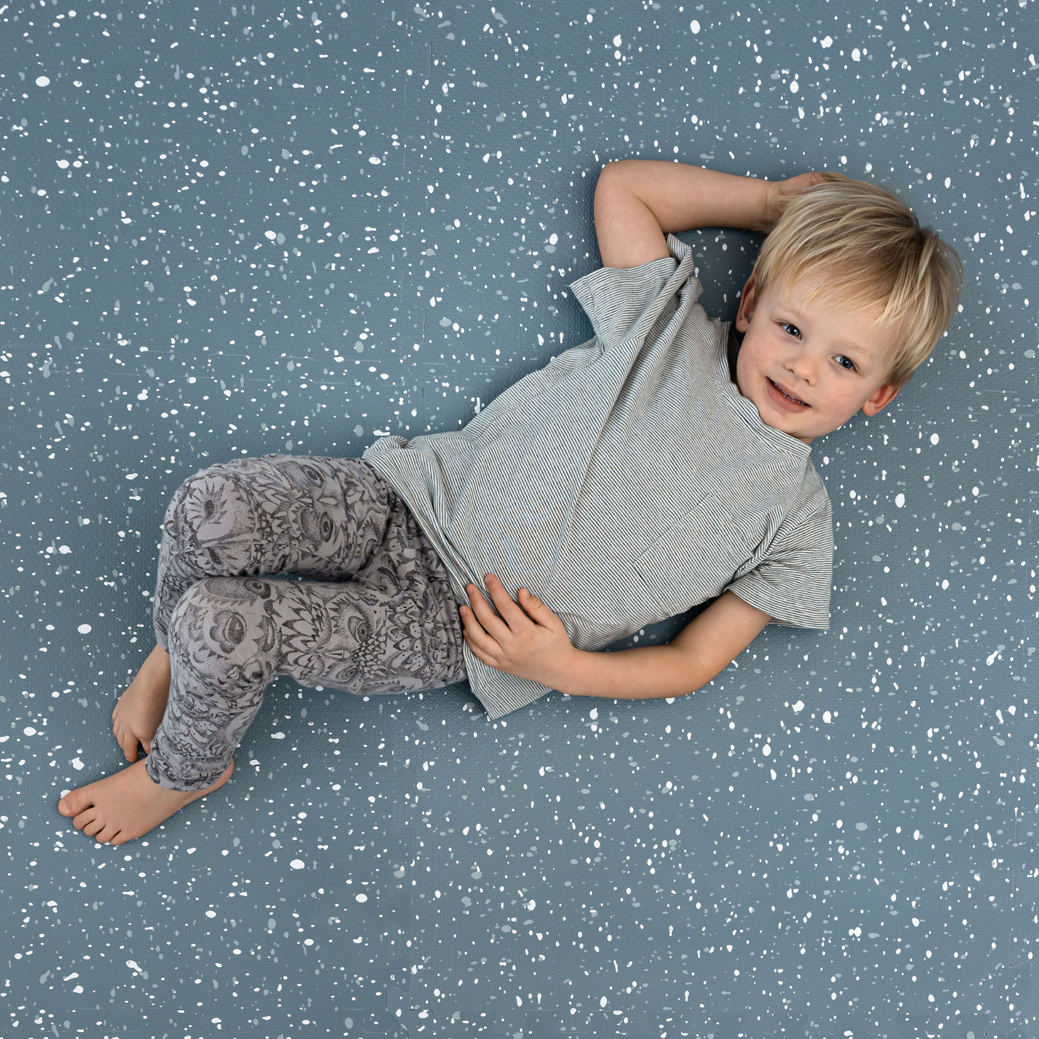 Terrazzo Play Mat Misty Blue